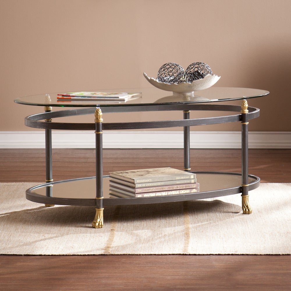 SEI Furniture Alecia Grey Coffee Table - Mycitystee