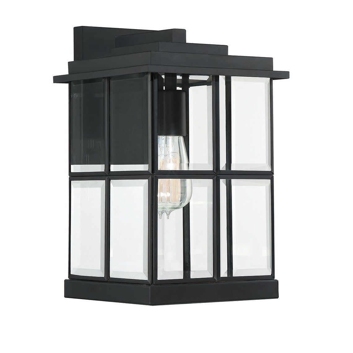 Quoizel Mulligan Matte Black 1-light Outdoor Wall Lantern. - Mycitystee