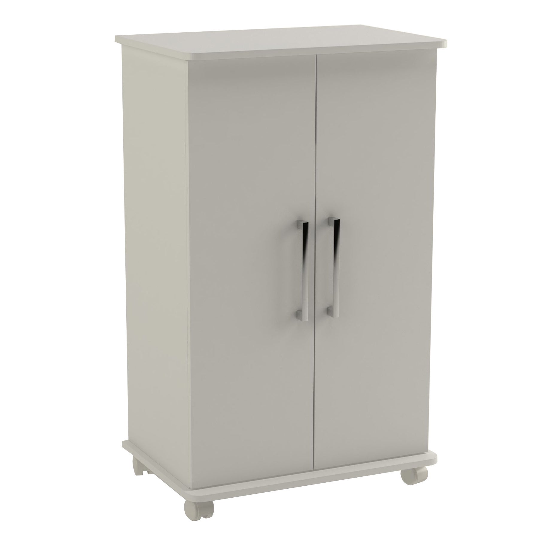 Manhattan Mobile White Shoe Closet with Shelves - - 12041862 - Mycitystee