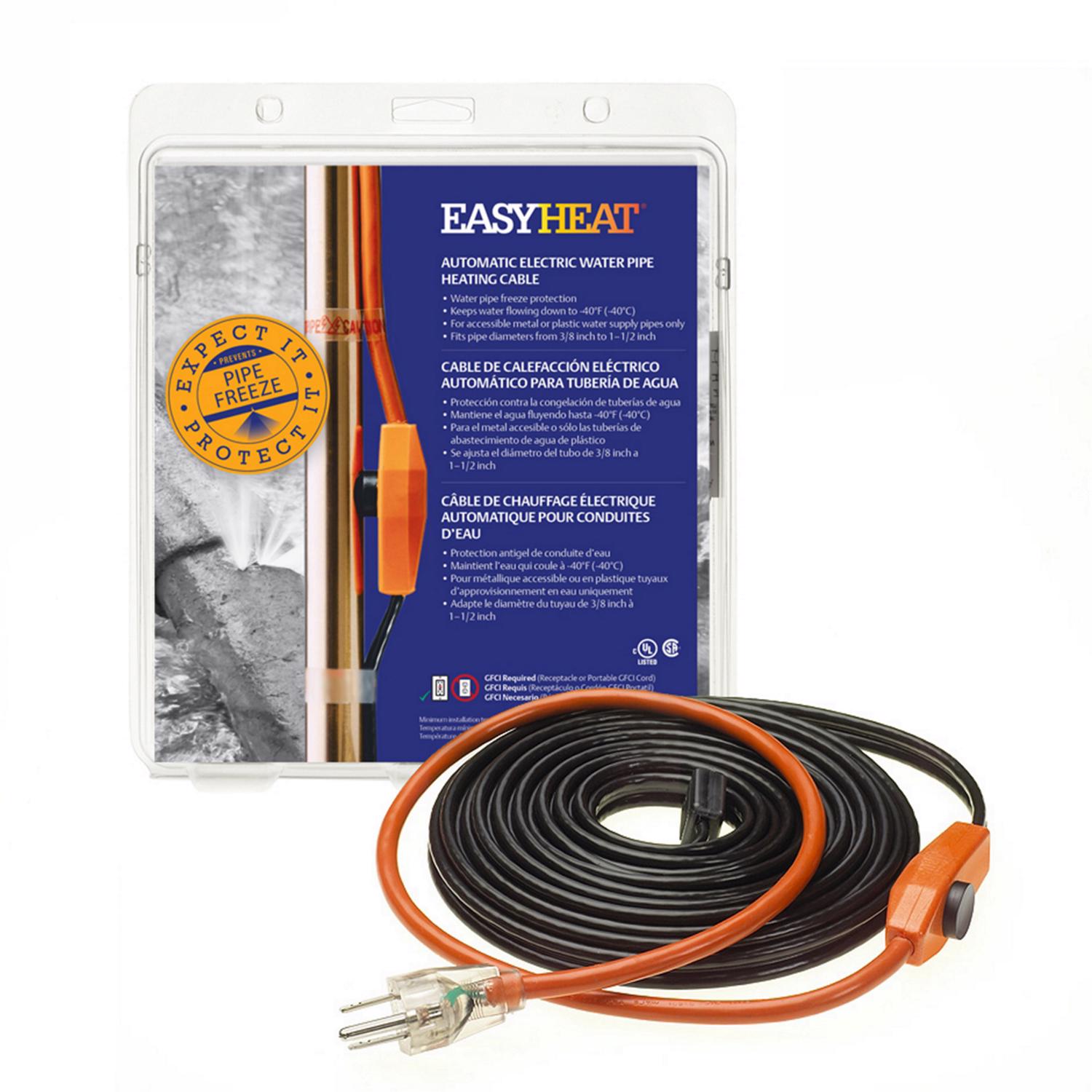 Easy Heat AHB 3 ft. L Heating Cable For Water Pipe - Mycitystee