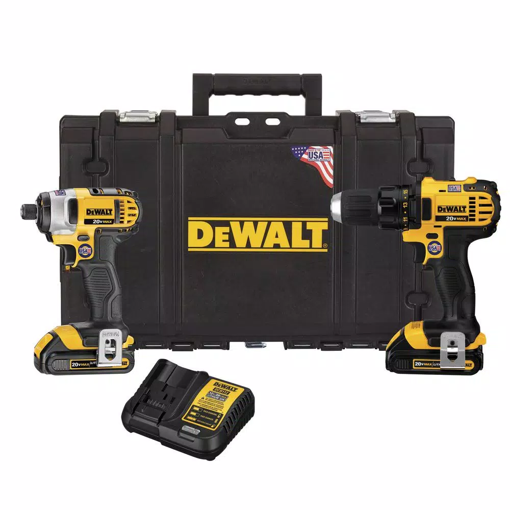 DEWALT 20-Volt MAX Lithium-Ion Cordless Drill Driver/Impact Driver Combo Kit (2-Tool) w/ (2) Batteries 1.5Ah， Charger and Case and#8211; XDC Depot - Mycitystee