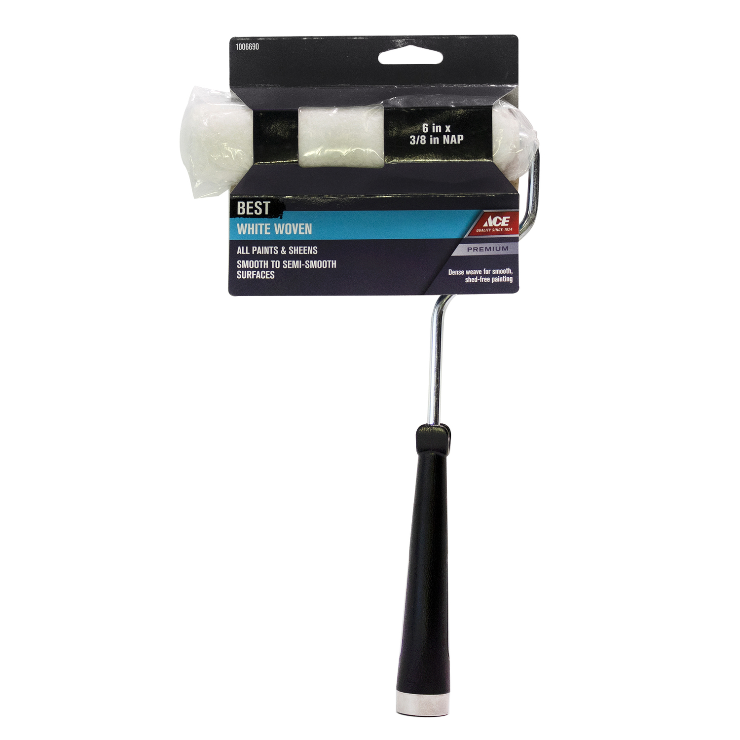 Ace Best Woven Fabric 6 in. W X 3/8 in. Mini Paint Roller with Frame 1 pk - Mycitystee