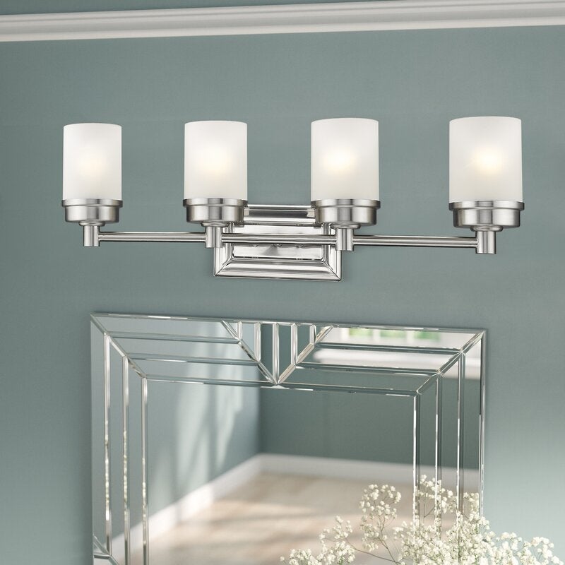 Amettes 4 - Light / 3 - Light Brushed Nickel Vanity Light - Mycitystee