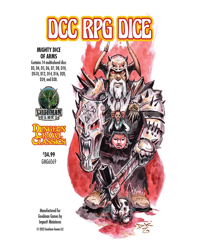 Dungeon Crawl Classics Dice Mighty Dice Of Arms - Mycitystee