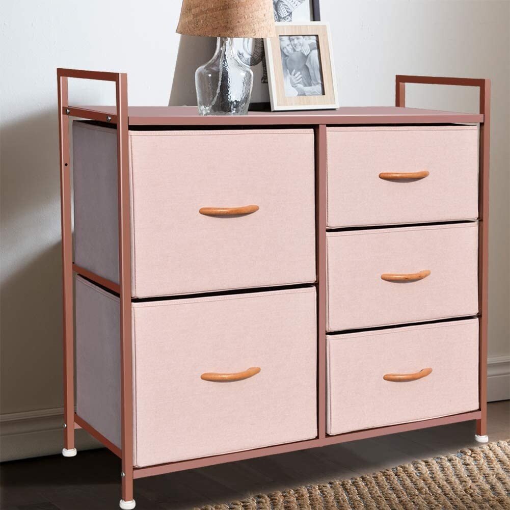 Wide Dresser with 5 Drawers - - 35893888 - Mycitystee