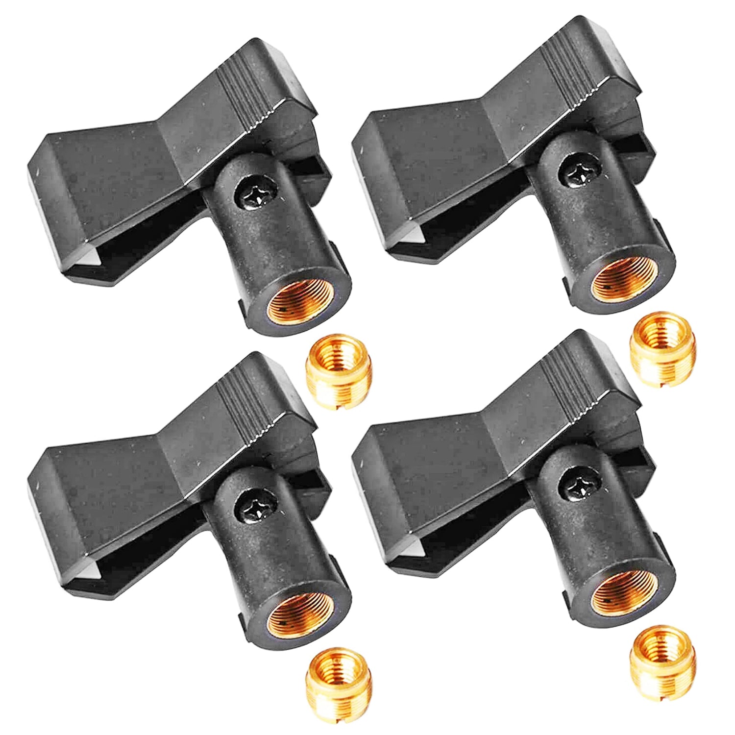 5 Core Universal Microphone Clip Holder| Durable Mic Clip with Nut Adapters 5/8