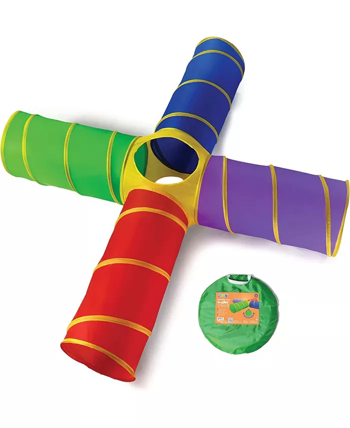 Play22usa 4-Way Play Tunnel For Kids To Crawl Through 8 Feet - Mycitystee