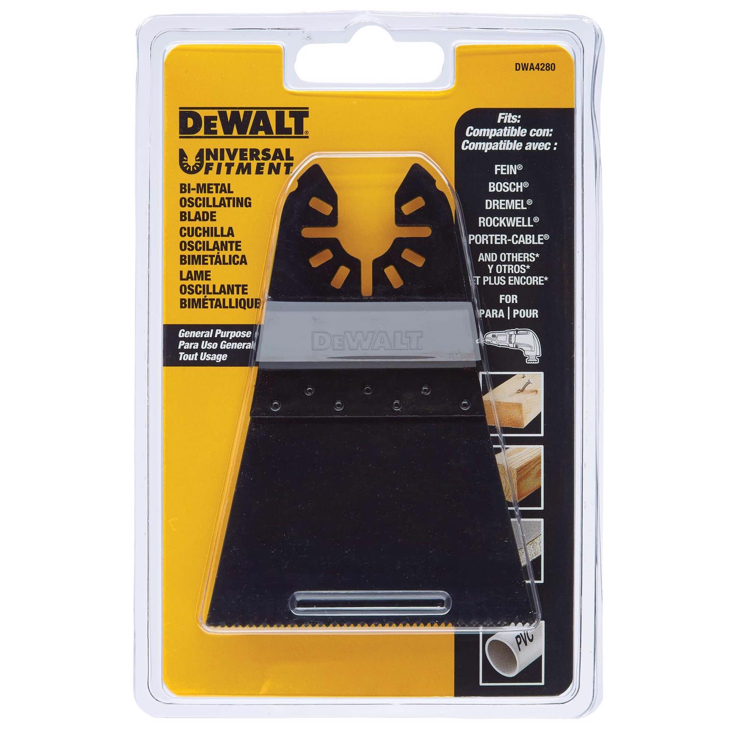 DeWalt Universal Fitment High Carbon Steel Open-Back Oscillating Blade 1 pk - Mycitystee