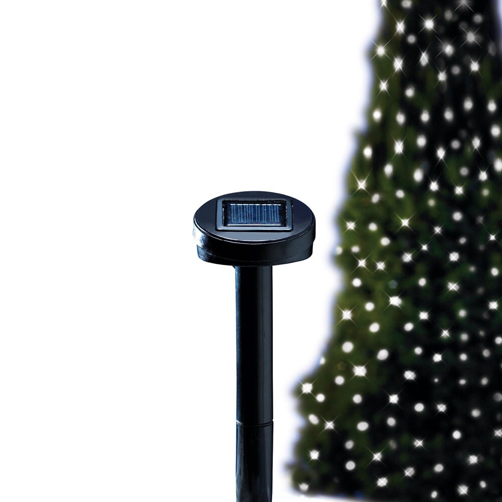 Solar Powered Eco-Friendly Outdoor White String Lights - 5.200 x 4.800 x 2.000 Shopping - The Best Deals on String Lights | 40741918 - Mycitystee