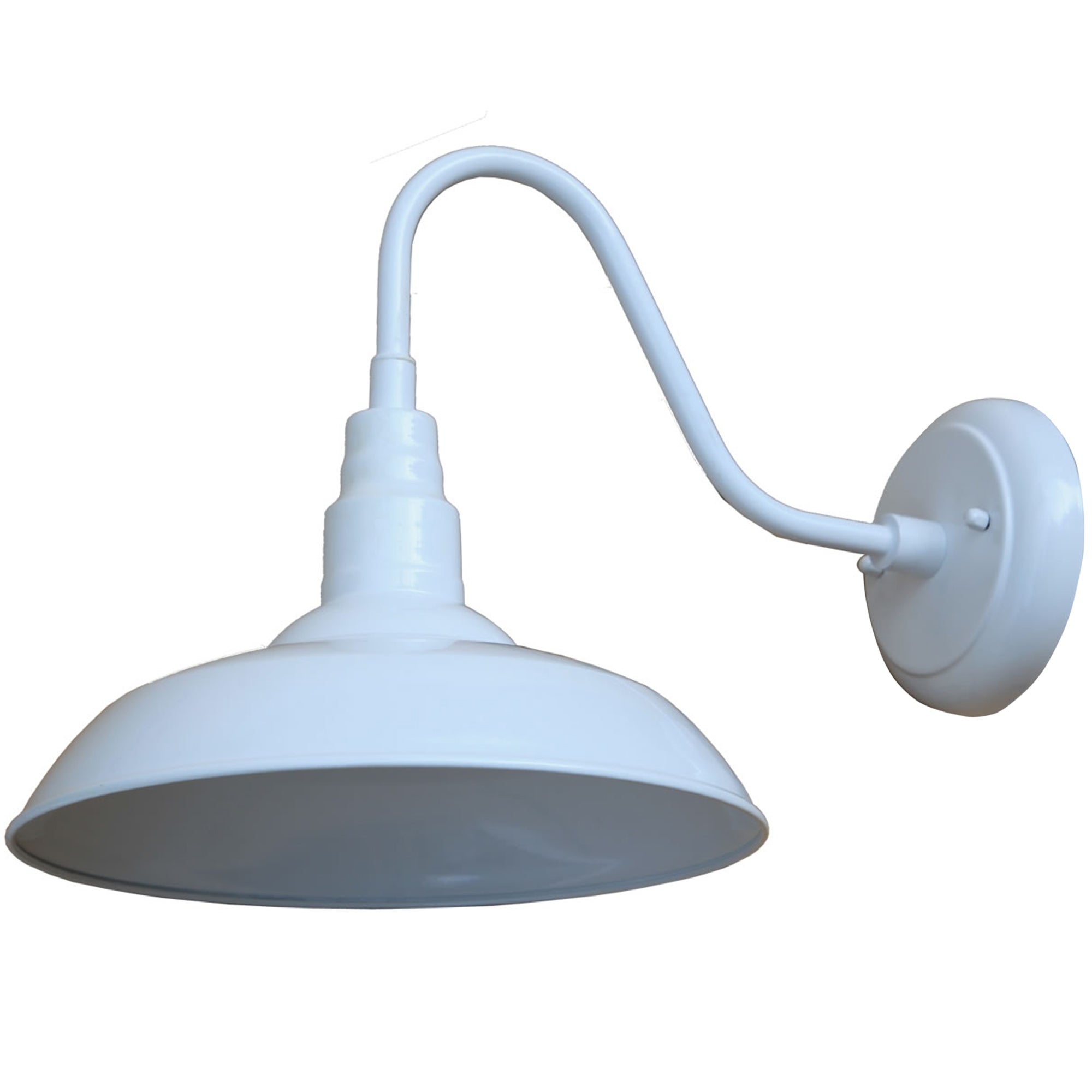 1 Light Outdoor Wall Lighting in White finish Shopping - The Best Deals on Outdoor Barn Lights | 28616203 - Mycitystee
