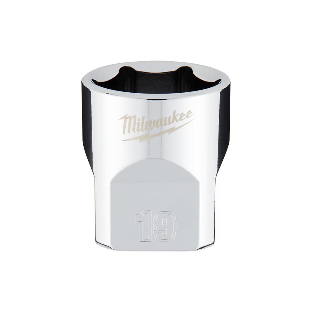 Milwaukee 3/8 in. Drive 19mm Metric 6-Point Socket 45-34-9089 from Milwaukee - Mycitystee