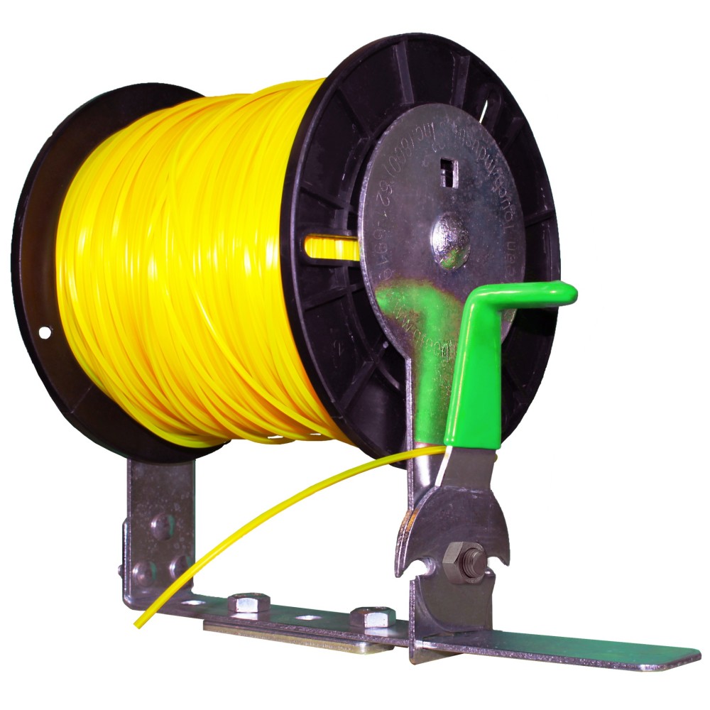 Green Touch Line Spool Rack with Cutter For Open/Enclosed Trailer - Mycitystee