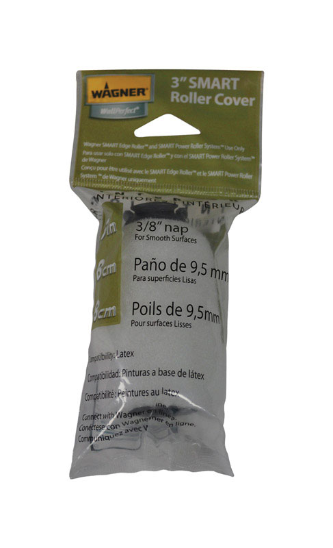 Wagner Smart Edge Wool 3 in. W X 3/8 in. Paint Roller Cover 1 pk - Mycitystee