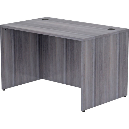 Lorell Weathered Charcoal Laminate Desking Desk Shell (69548) - Mycitystee