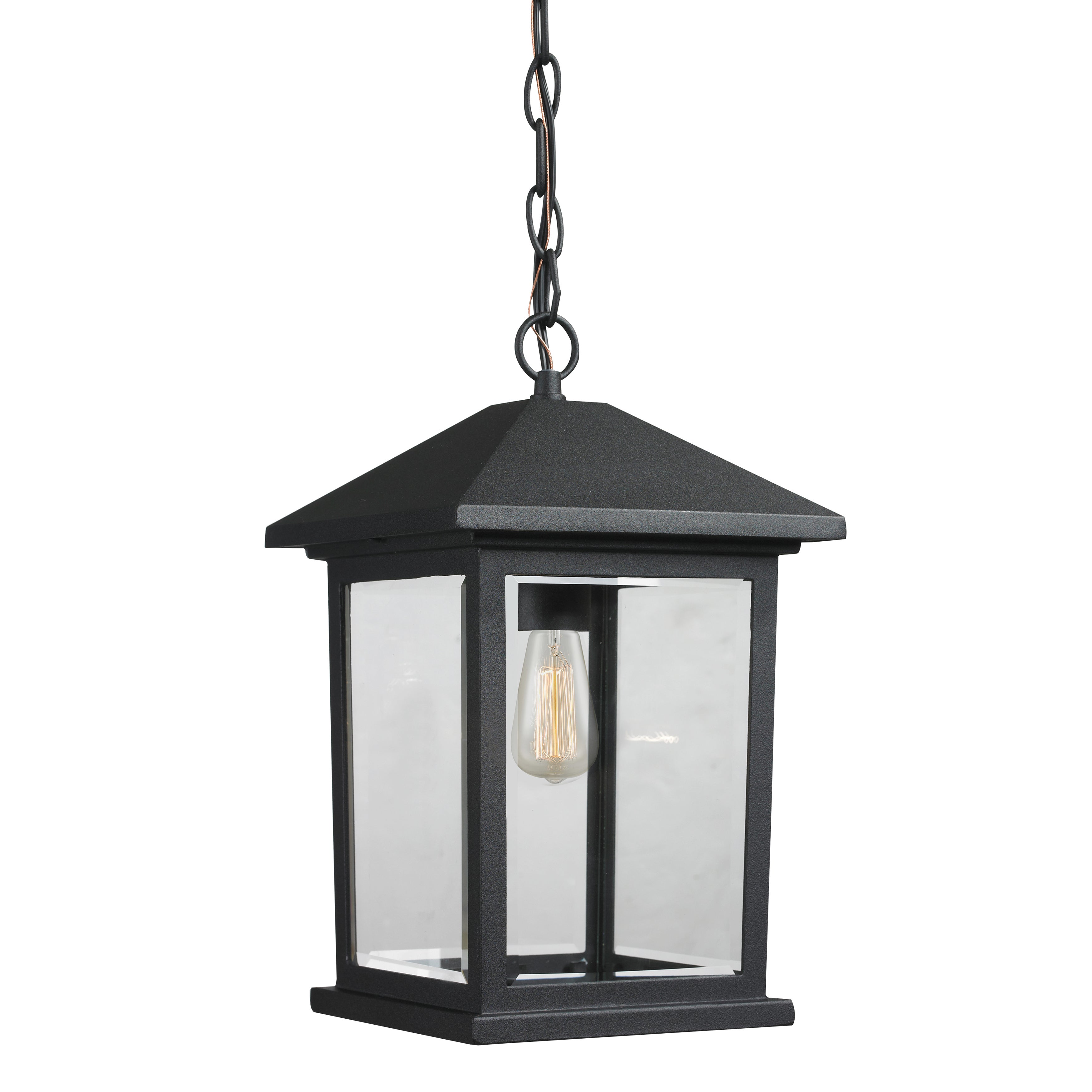 Avery Home Lighting Portland 1-light Matte Black Outdoor Pendant - Mycitystee