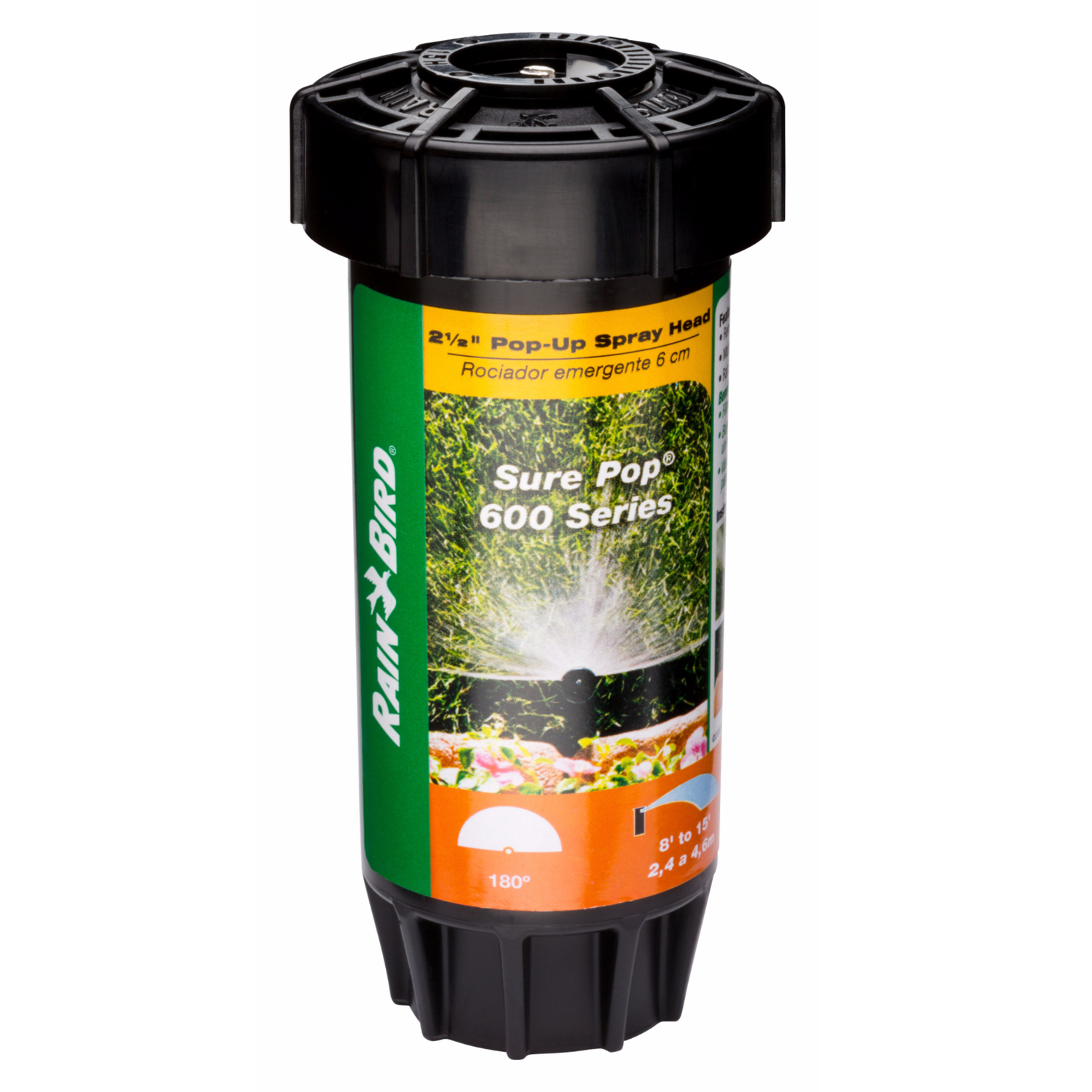 Rain Bird Sure Pop 600 Series 2-1/2 in. H Half-Circle Sprinkler Spray Head - Mycitystee