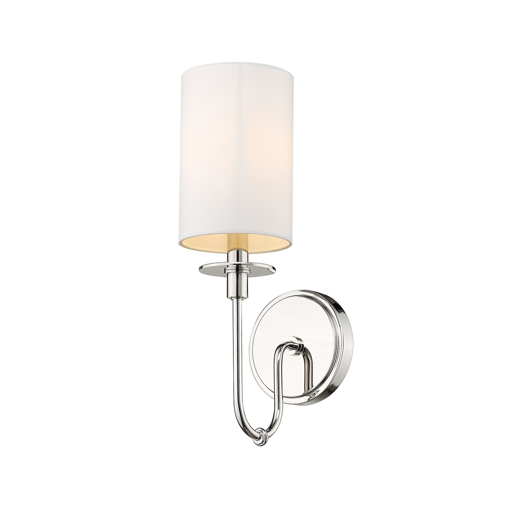Ella 1 Light Wall Sconce - Polished Nickel - Polished Nickel - Mycitystee
