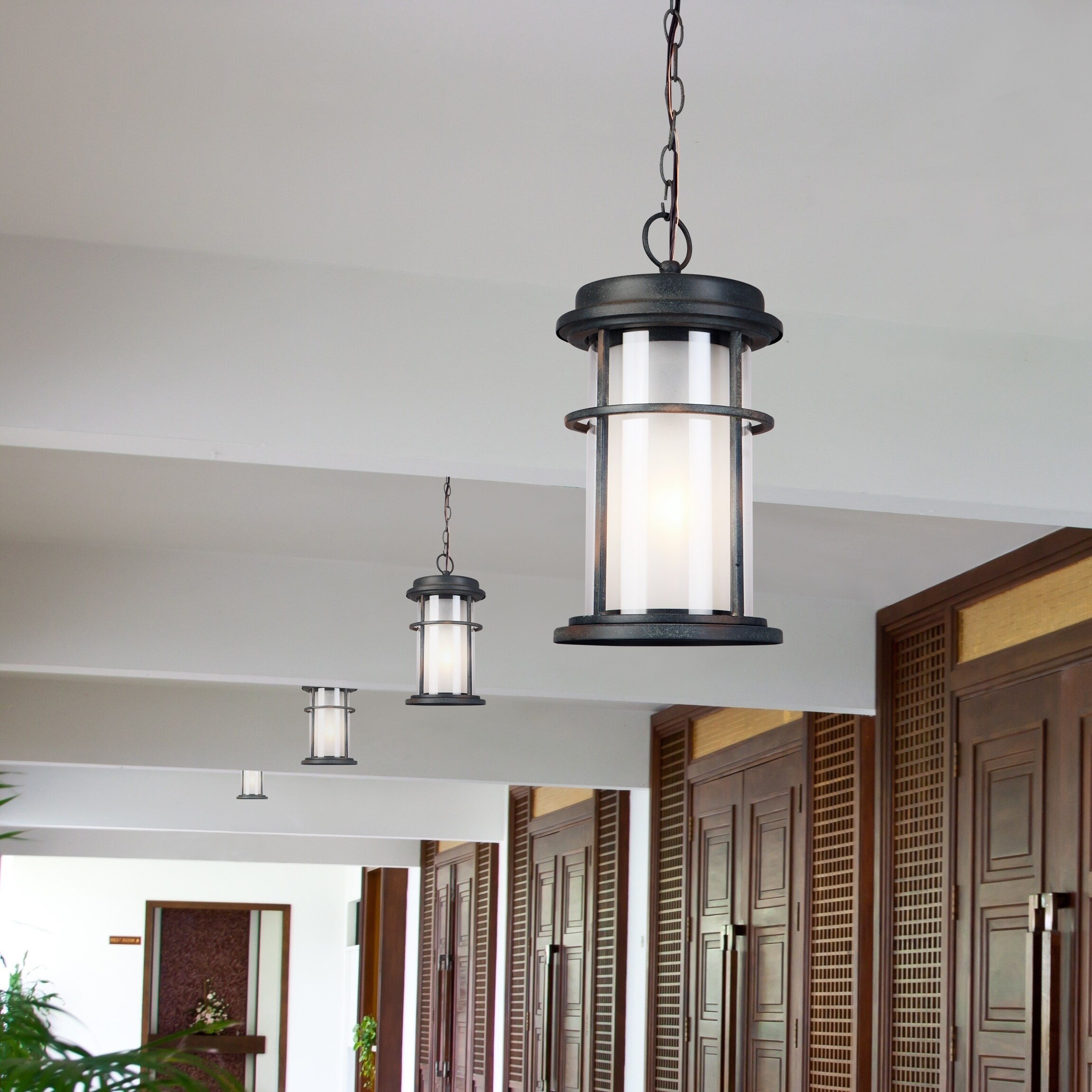 Eglo Helendale Outdoor Pendant with Zinc Finish - Mycitystee