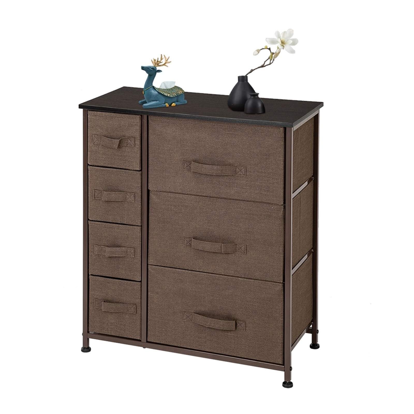 Dresser With 7 Drawers - Furniture Storage Tower Unit For Bedroom， Hallway， Closet， Office Organization - Steel Frame - - 37776987 - Mycitystee