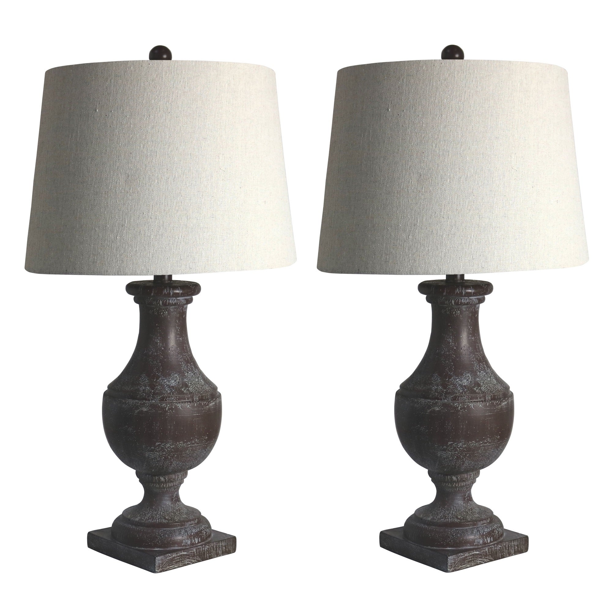 Two Luxury Lamps without The Luxury Price! Fangio Lighting's 6265BRZ Pair of 28 in. Resin Table Lamps in Cottage Bronze Esp - Mycitystee