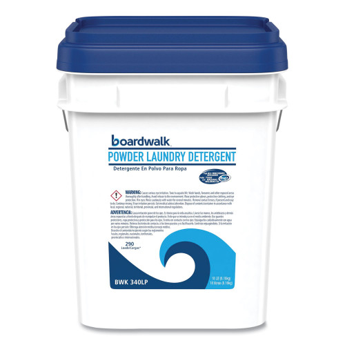 Boardwalk Laundry Detergent Powder， Crisp Clean Scent， 18 lb Pail (340LP) - Mycitystee