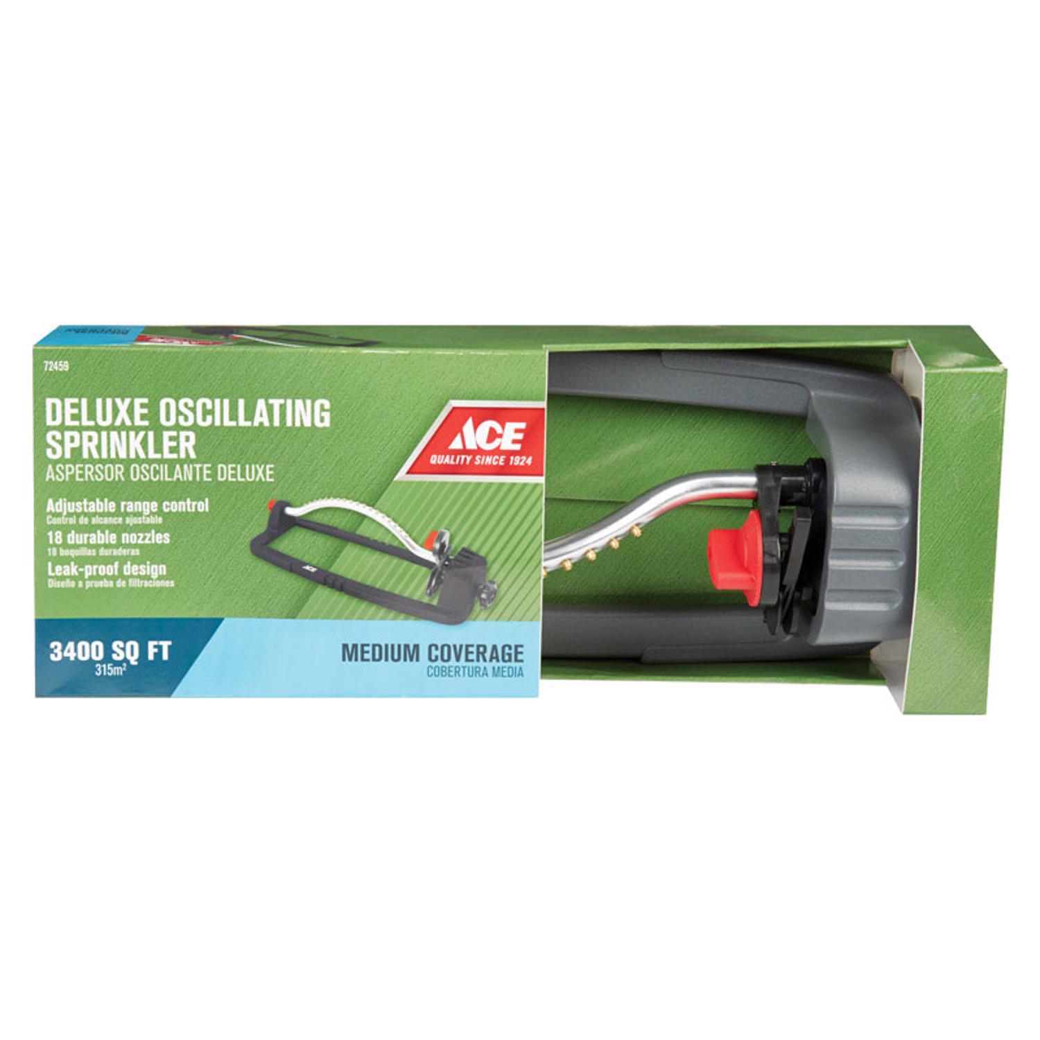 Ace Deluxe Plastic Sled Base Oscillating Sprinkler 3400 sq ft 1 pk - Mycitystee