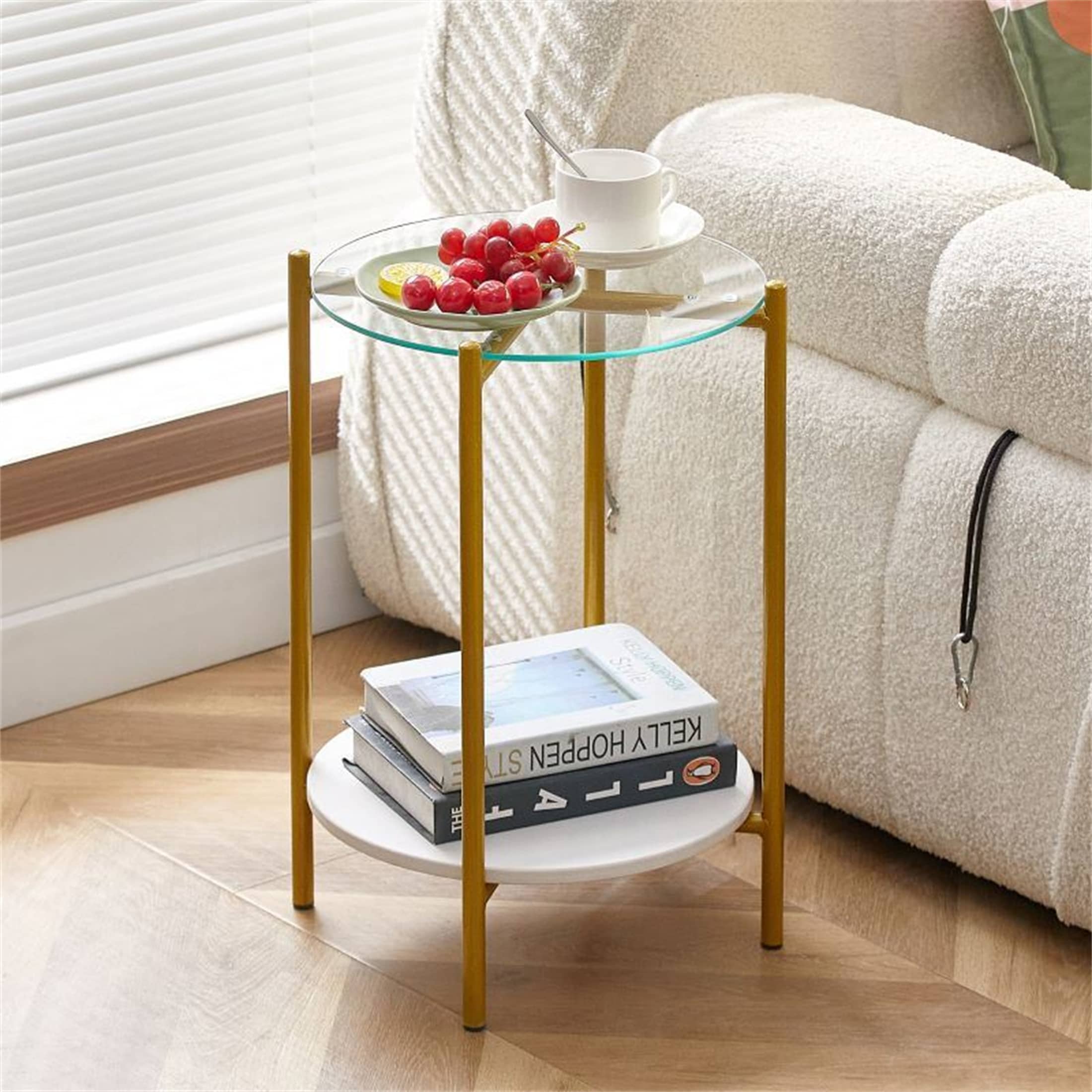 Bedroom Living Room Office Sofa 2 Layer Small End Table - Mycitystee