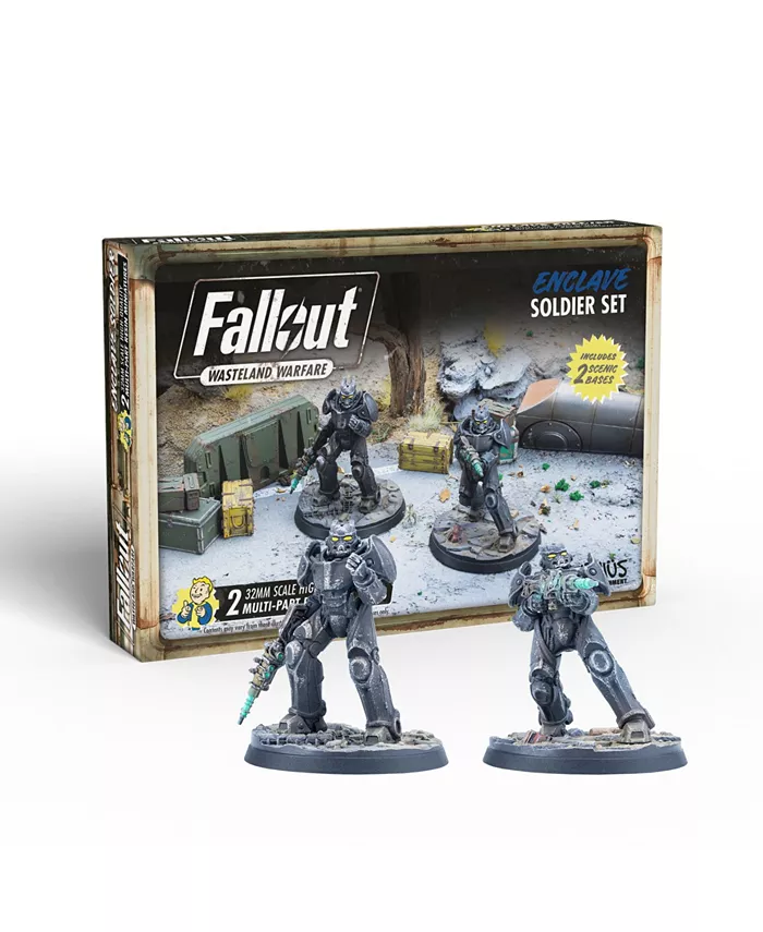 Modiphius Fallout Wasteland Warfare Enclave Soldier， 2 Pieces - Mycitystee