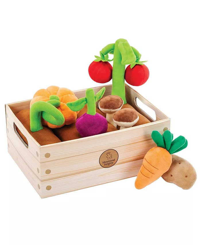 Educational Insights Veggie Garden With Soft Colorful Plush Vegetables - Mycitystee