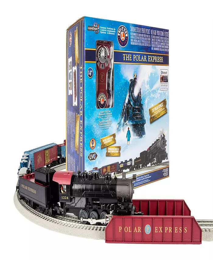 Lionel the Polar Express Freight Lionchief Bluetooth 5.0 Train Set with Remote - Mycitystee
