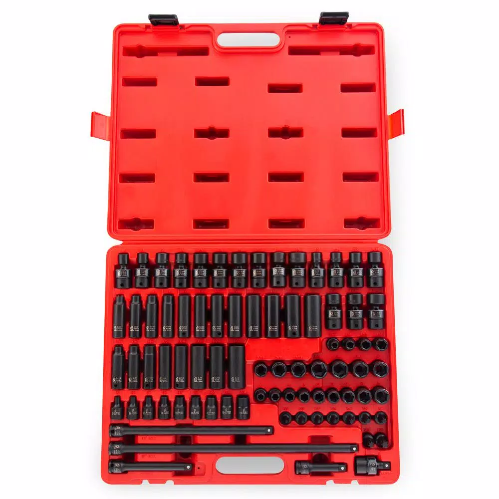 SUNEX TOOLS 3/8 in. Drive Master Impact Socket Set (80-Piece) and#8211; XDC Depot - Mycitystee