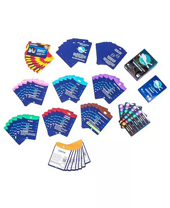 Accoutrements Virtual Reef Diver Tabletop Edition， Educational Memory Card Game， Half Monster Games， 50 Piece - Mycitystee