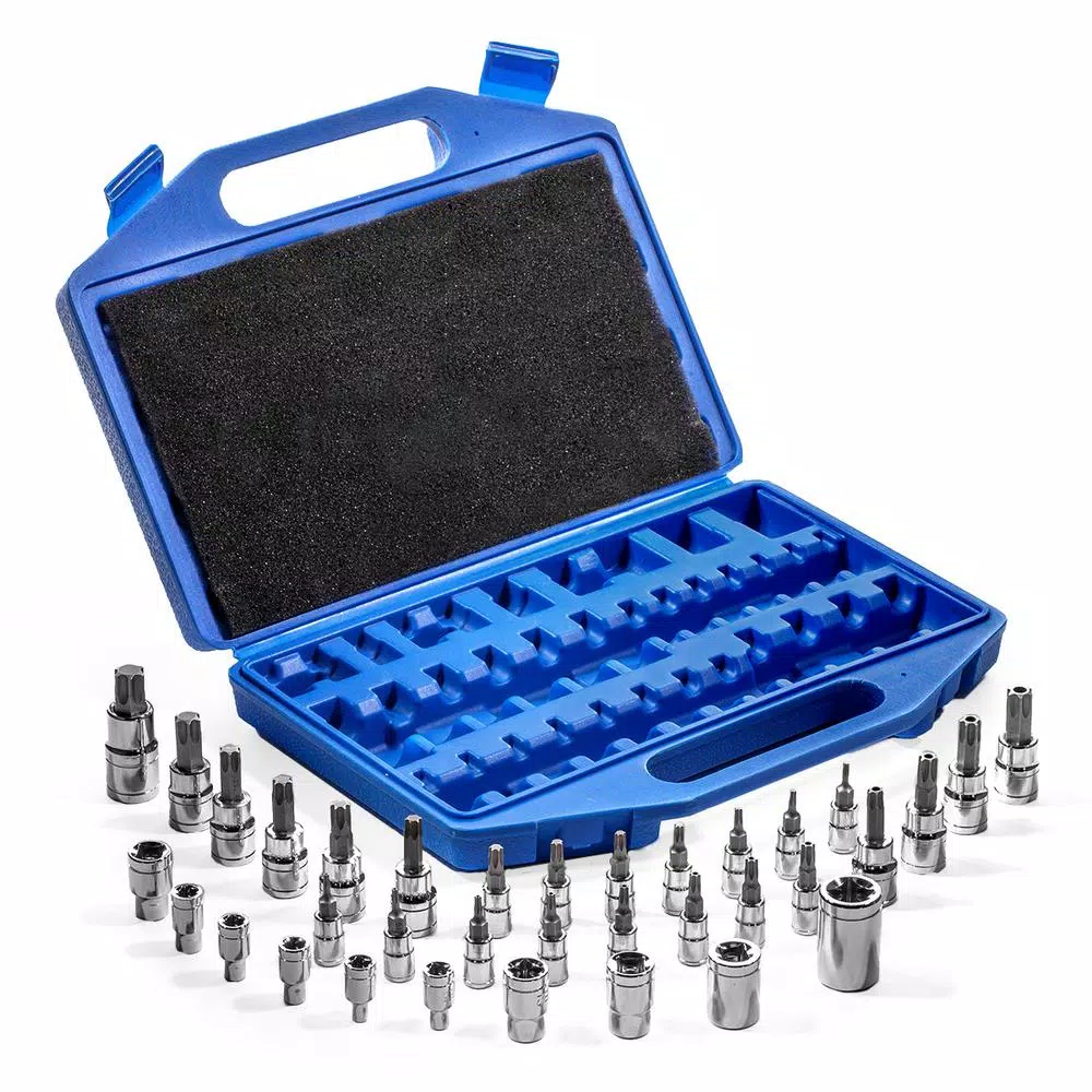 XtremepowerUS 1/4 in. 3/8 in. Torx/TR Tamper Proof External Star Socket Bit Set (35-Piece) and#8211; XDC Depot - Mycitystee