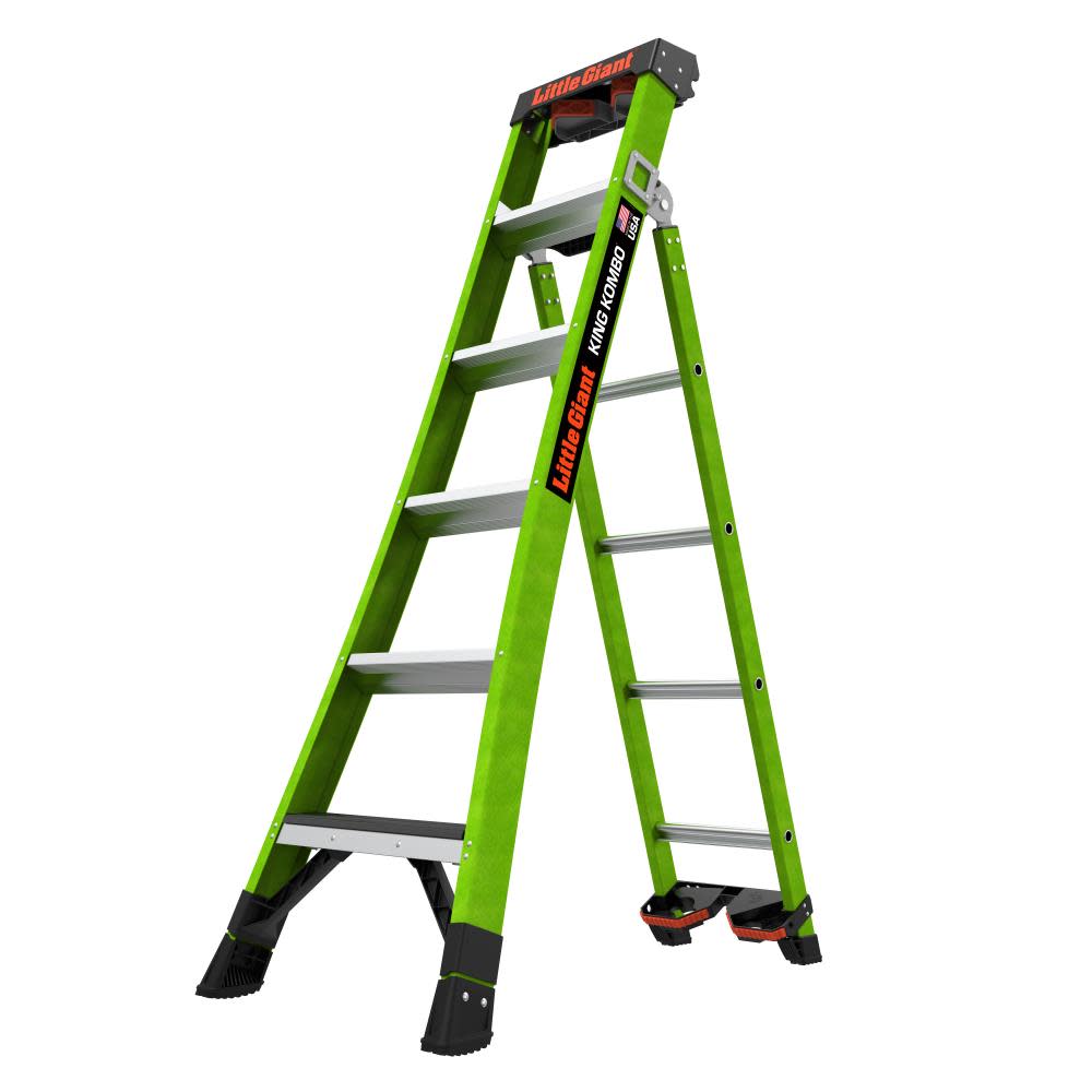 Little Giant KING KOMBO Ladder Industrial 6' ANSI Type IAA - Mycitystee
