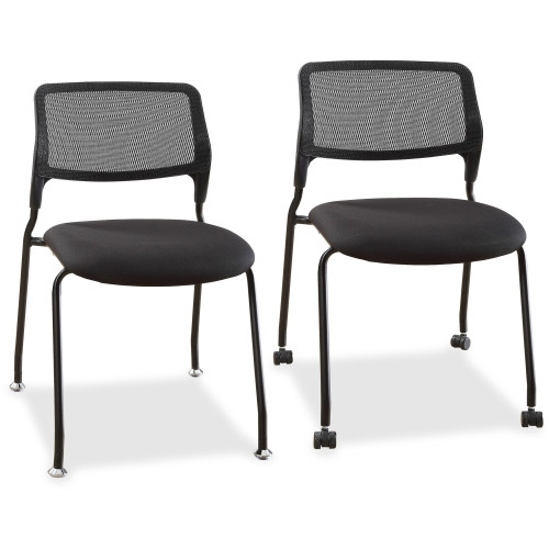 Lorell Armless Stackable Guest Chairs (84549) - Mycitystee