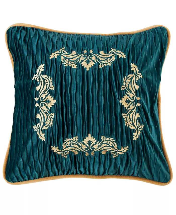 HiEnd Accents Velvet Embroidery 18x18 Pillow - Mycitystee