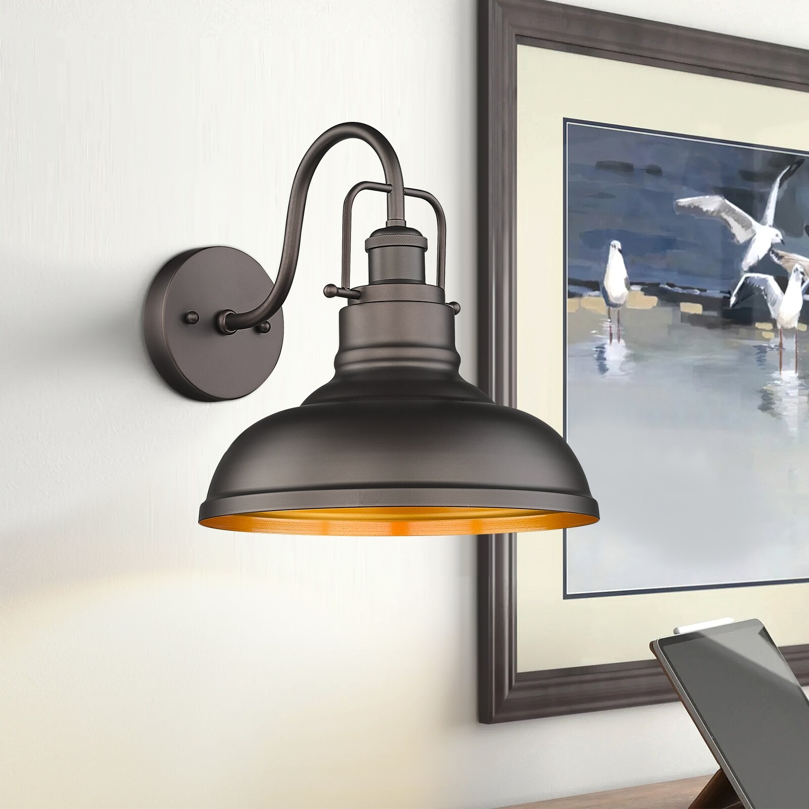Exterior Outdoor Wall Sconce， Barn Light， Oil Rubbed Bronze Shopping - The Best Deals on Outdoor Barn Lights | 41223942 - Mycitystee