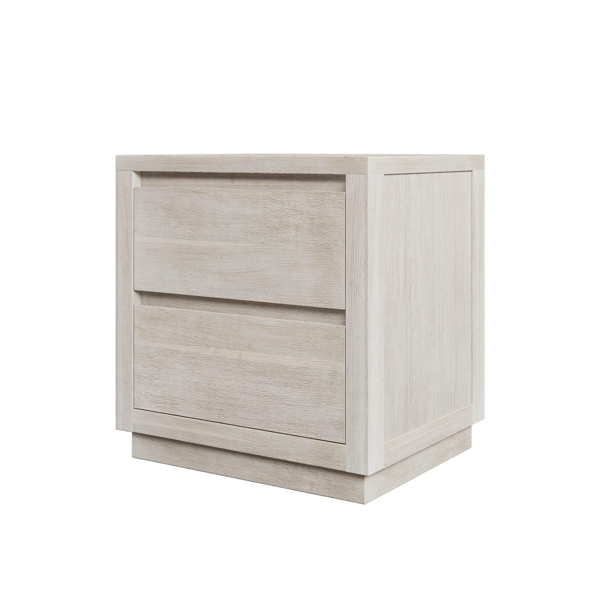 Rustic Nightstand Bedside Table with 2 Drawers， Small Space Apartment Bedroom Dresser Chest of Drawers Storage Organizer - - 37668508 - Mycitystee