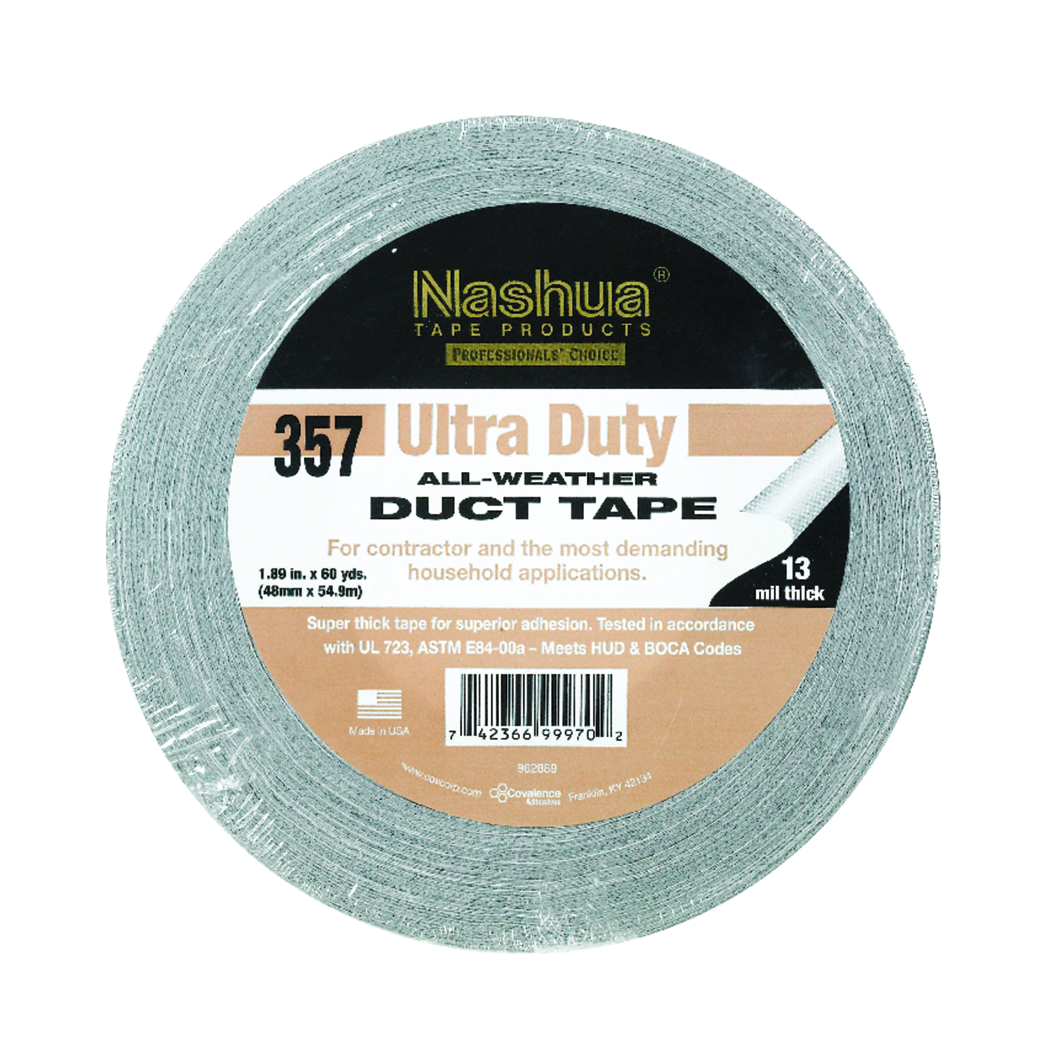 Nashua 1.89 in. W X 60 yd L Silver Duct Tape - Mycitystee