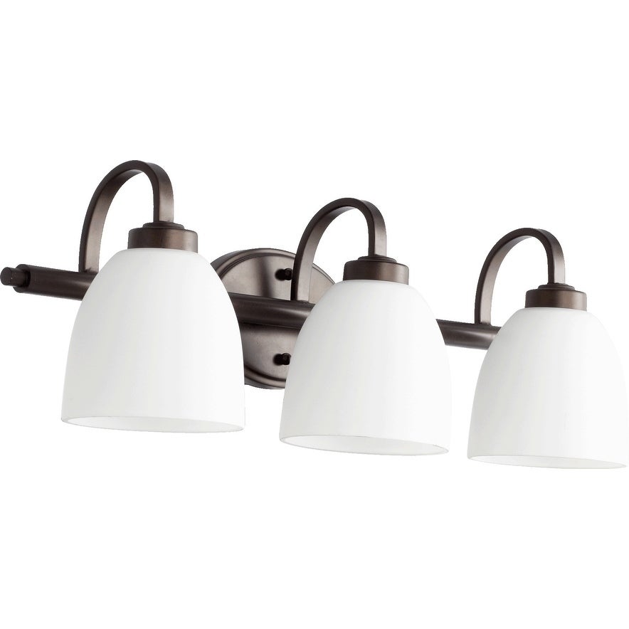 Reyes Satin Opal 3-light Vanity Lighting - Mycitystee