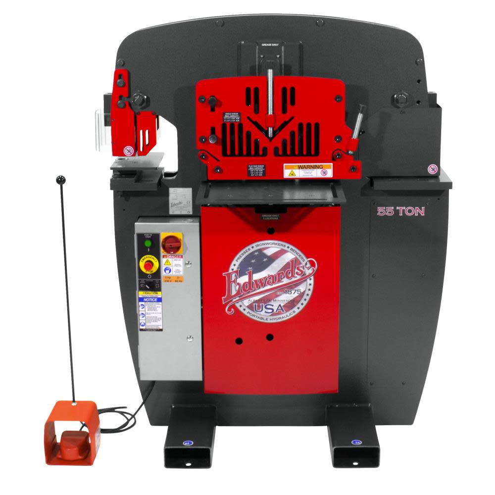 55 Ton Ironworker 1 Phase 230 Volts - Mycitystee
