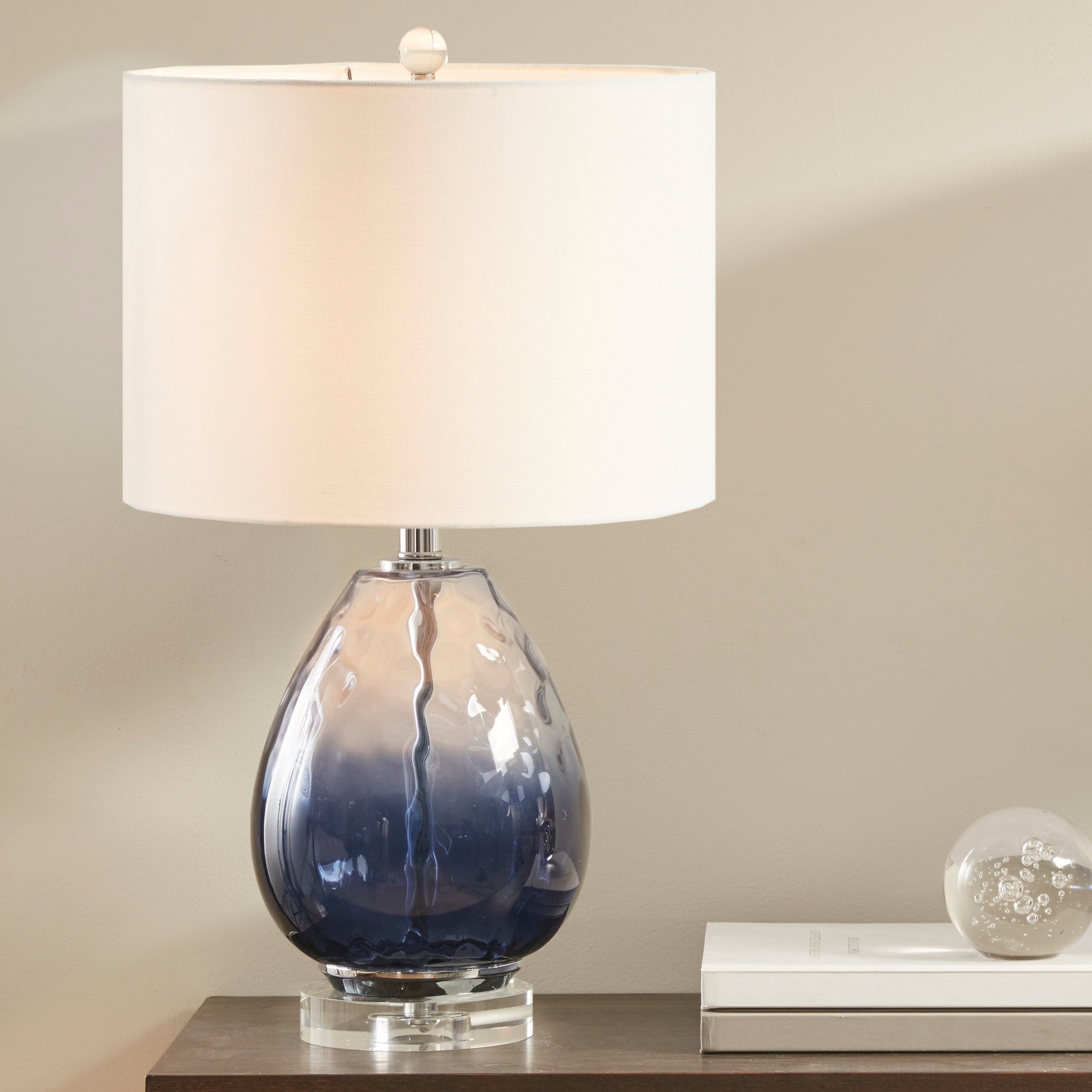 Urban Habitat Borel Ombre Glass Table Lamp - Mycitystee