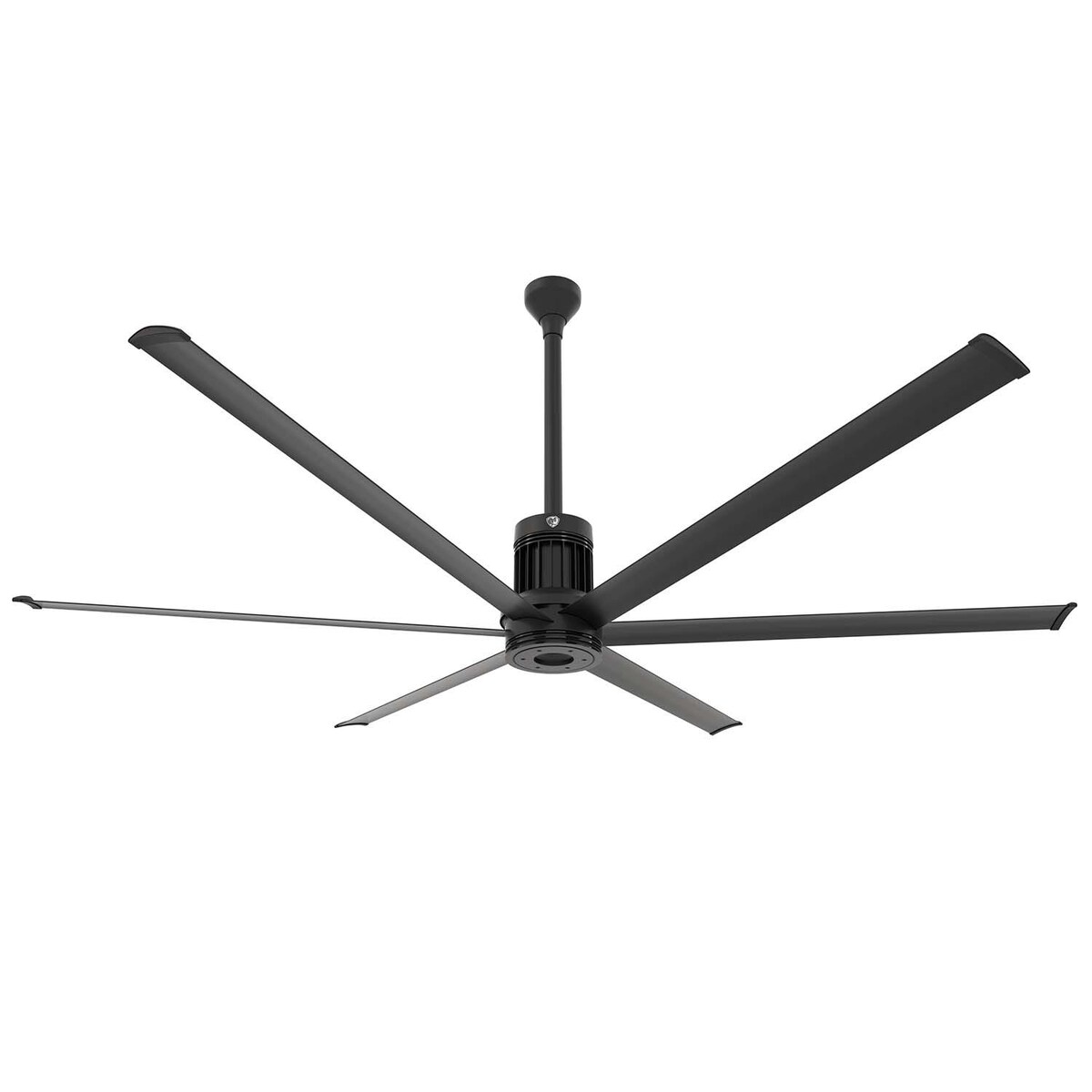 96-Inch i6 Ceiling Fan Universal Mount W/24-Inch Ext Tube and LED Black by Big Ass Fans - Mycitystee