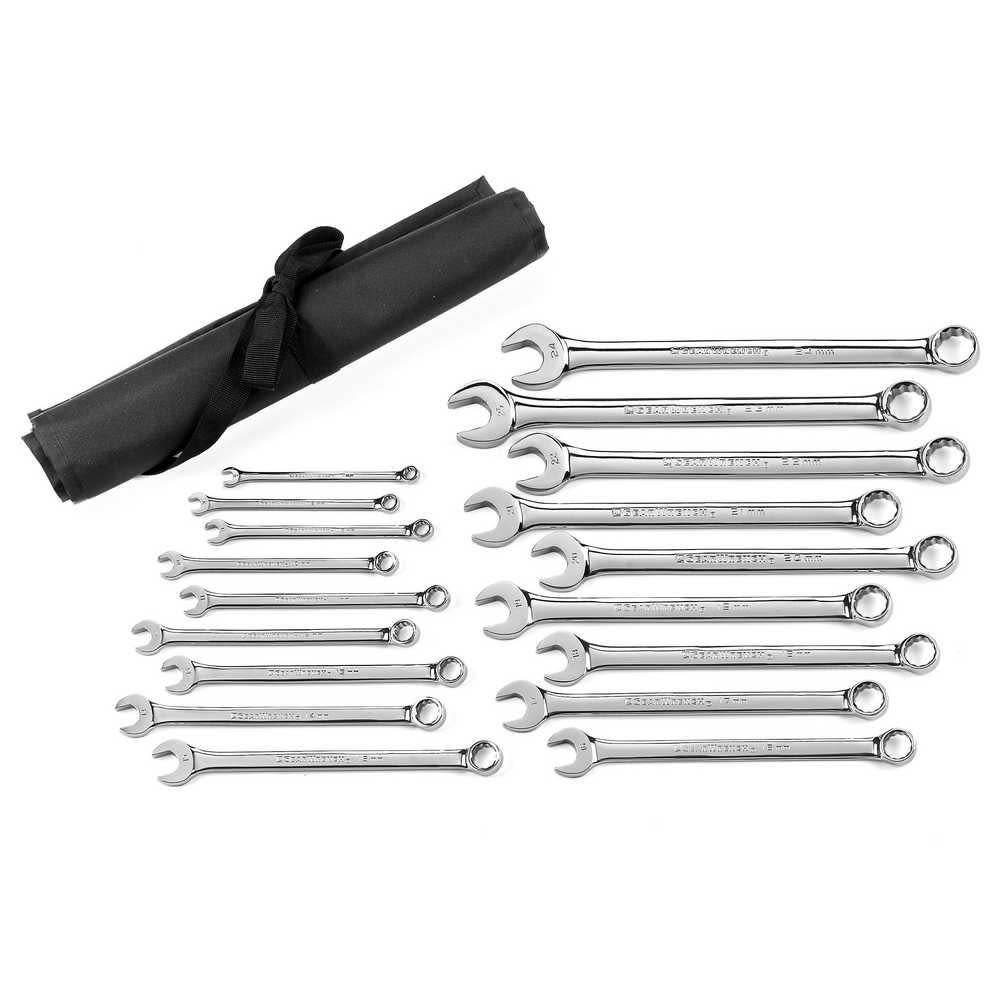 GEARWRENCH 18 Piece 12 Point Long Pattern Combination Wrench Set Metric 81920 from GEARWRENCH - Mycitystee
