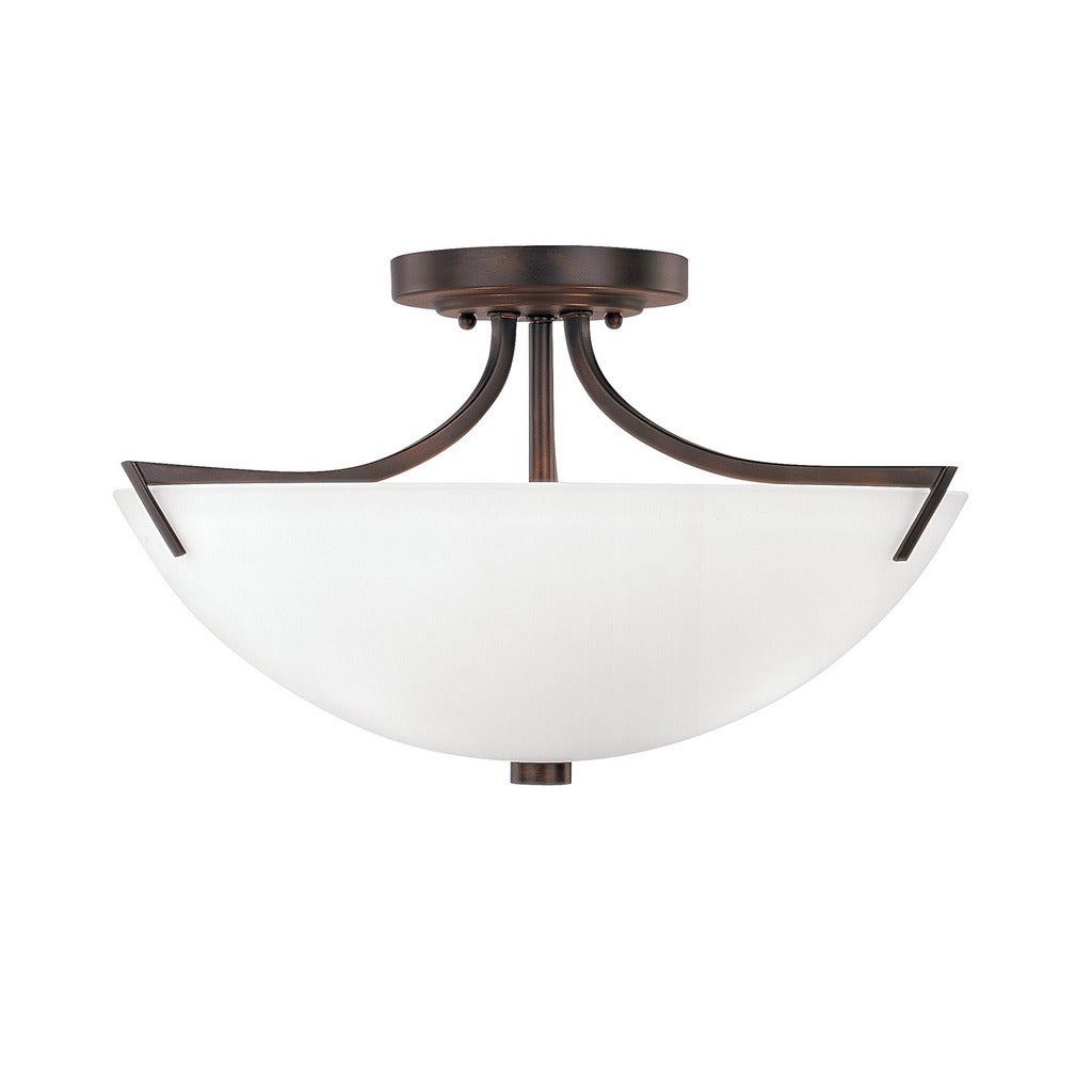 Stanton 3-light Burnished Bronze Semi-Flush Mount - Mycitystee