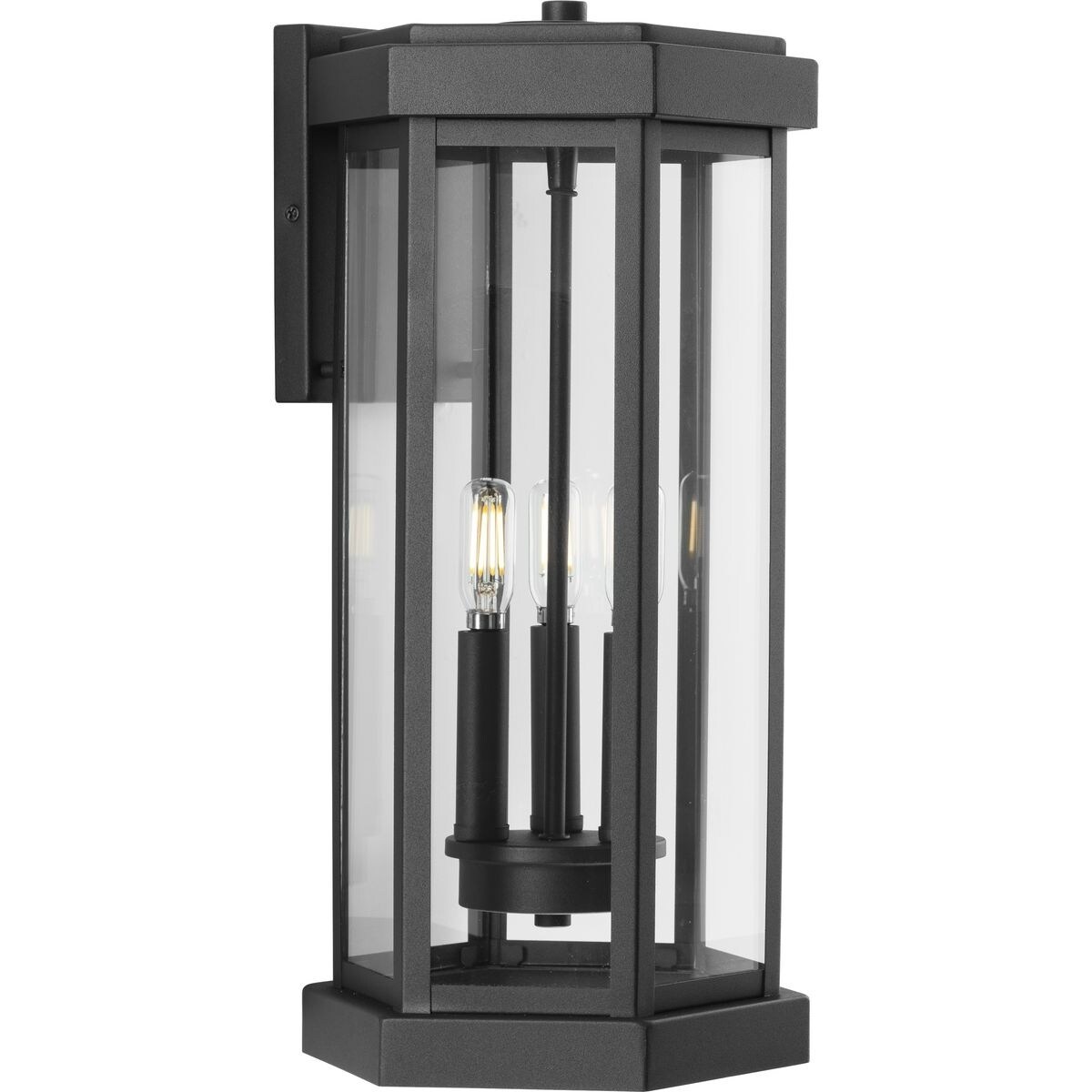 Ramsey Collection Textured Black Modern Farmhouse Outdoor Large Wall Lantern - 9 in x 8.65 in x 18.5 in Shopping - The Best Deals on Outdoor Wall Lant - Mycitystee