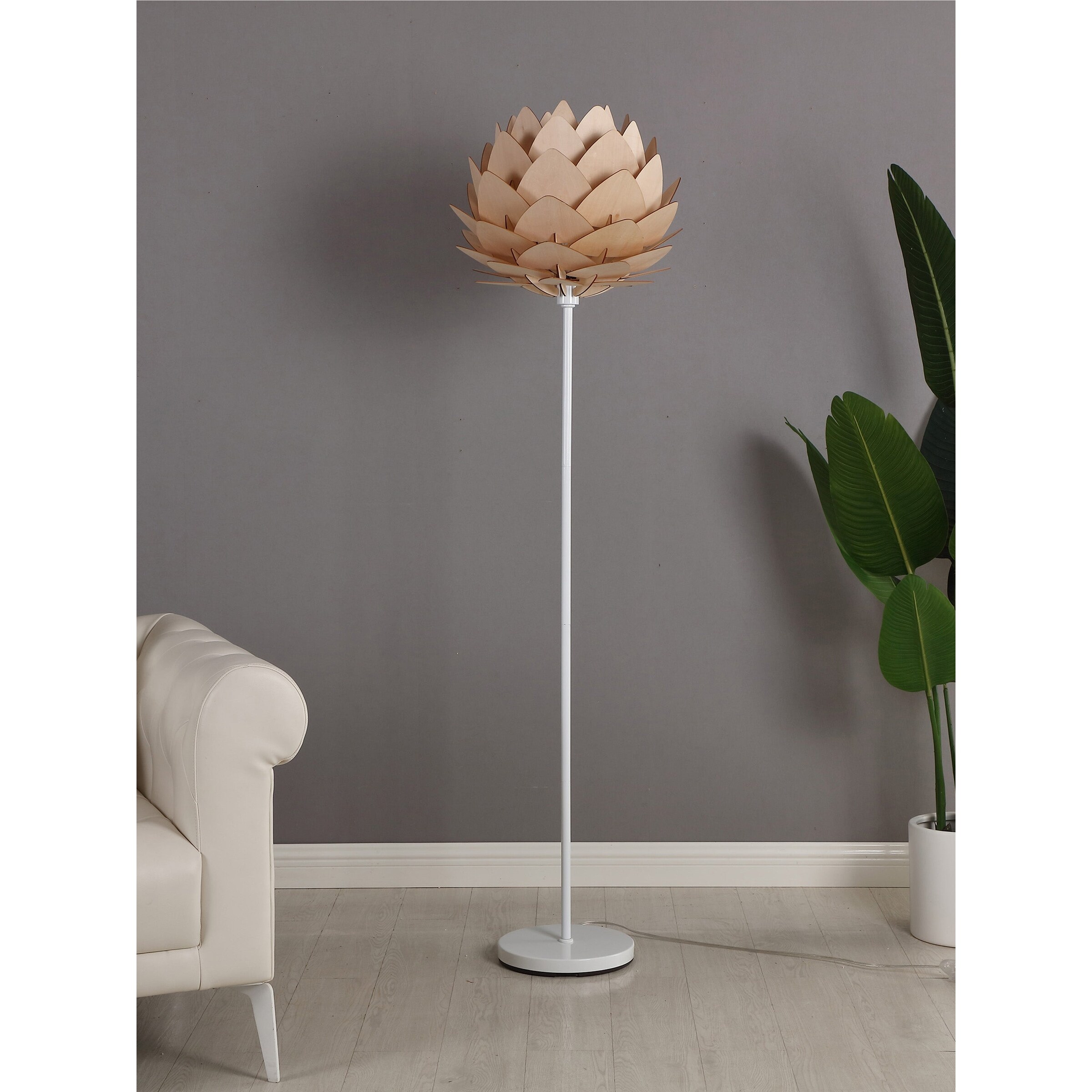Brightech Artichoke LED Floor Lamp - White. - Mycitystee