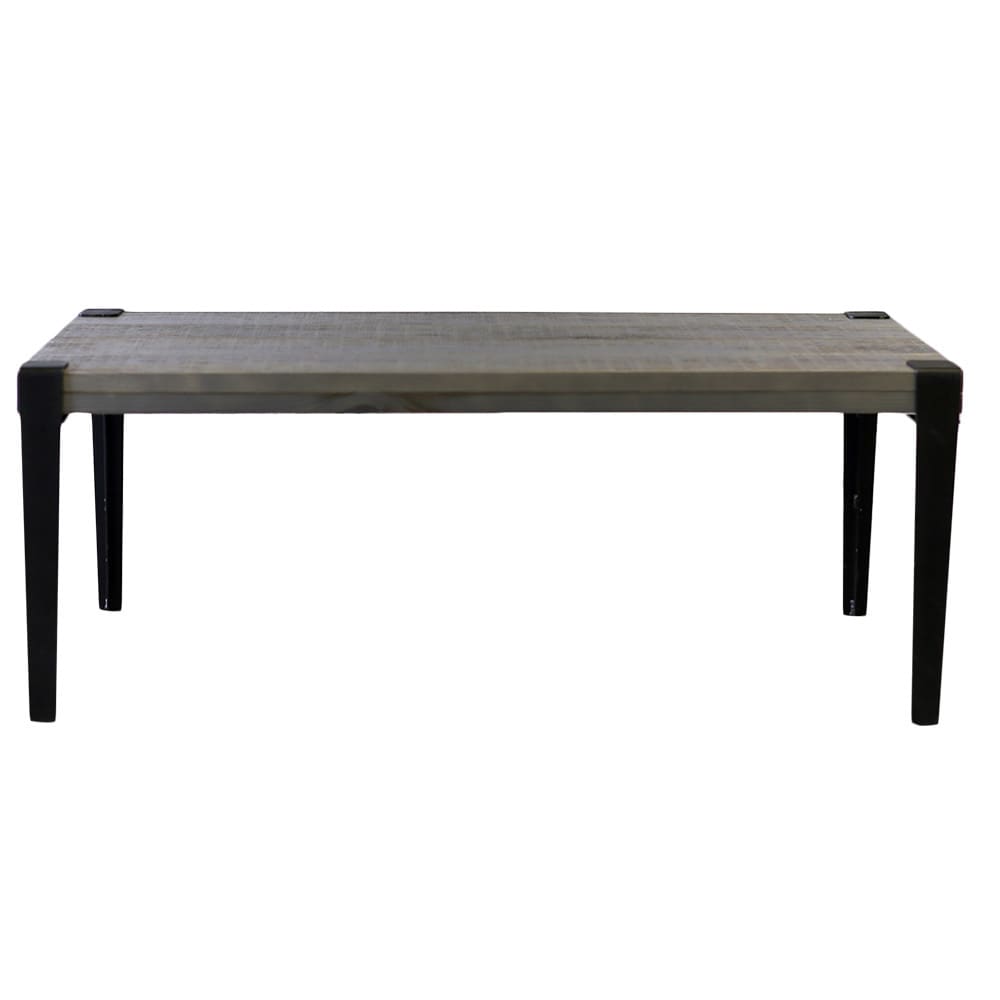 Grey Metal/Wood 20-inch x 42-inch Coffee Table - Mycitystee