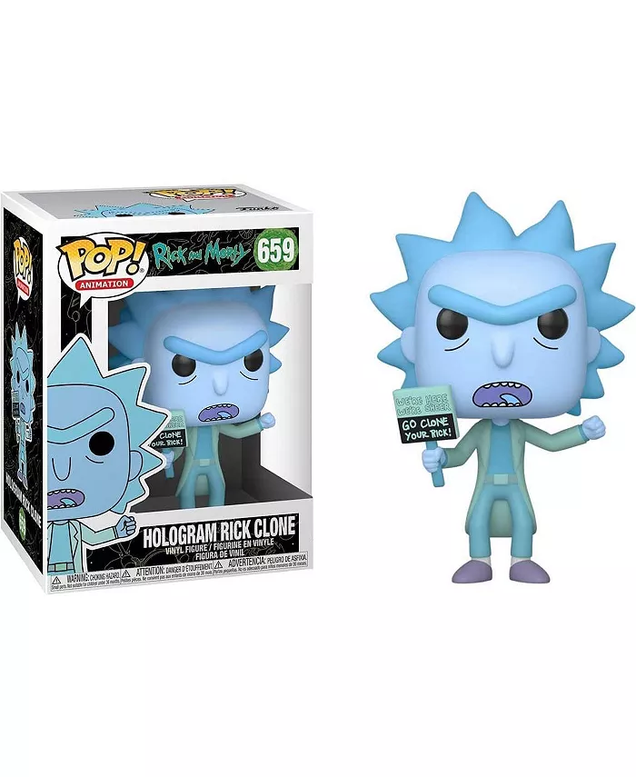 Funko Rick and Morty POP Vinyl Figure | Hologram Rick Clone - Mycitystee