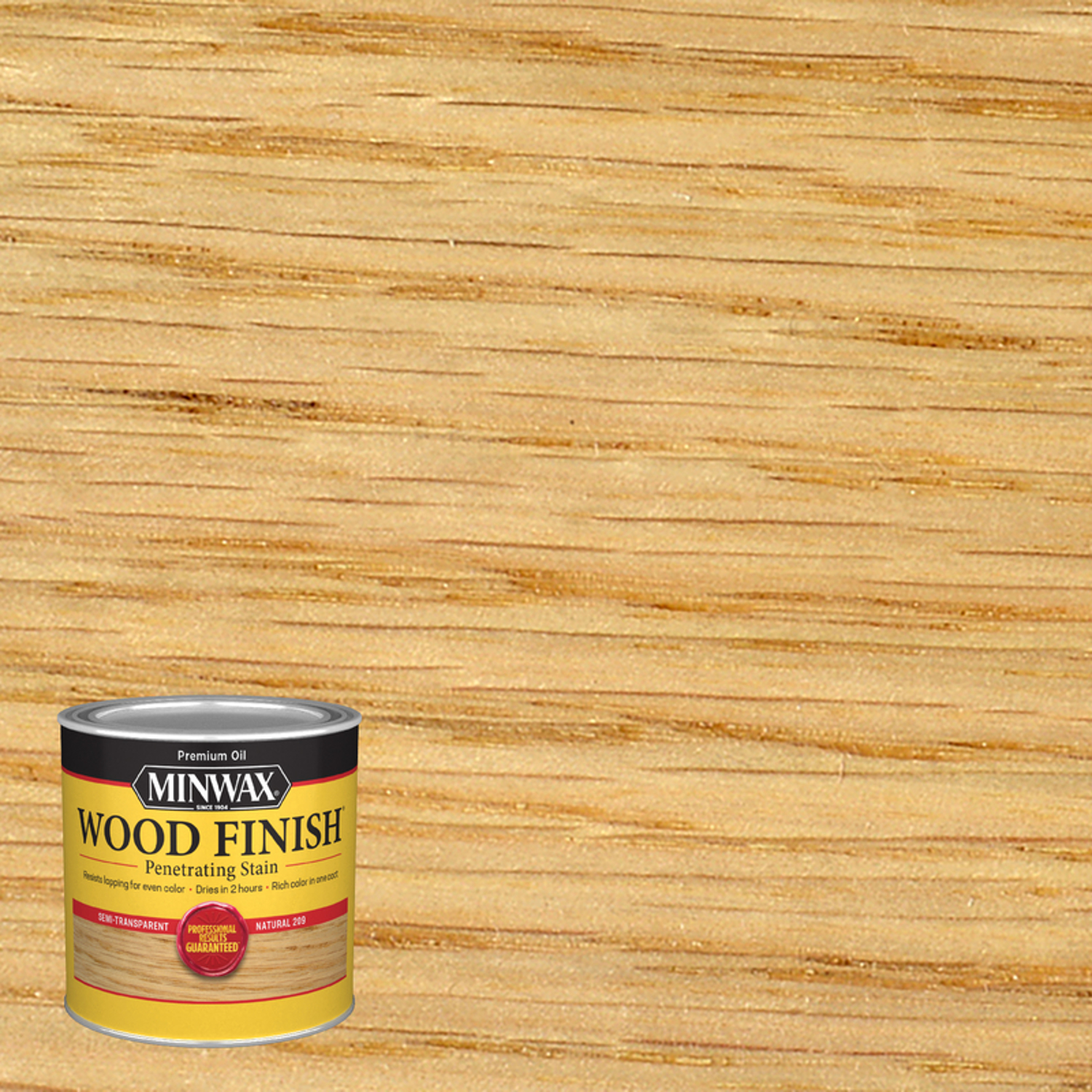 Minwax Wood Finish Semi-Transparent Natural Oil-Based Penetrating Wood Stain 0.5 pt - Mycitystee
